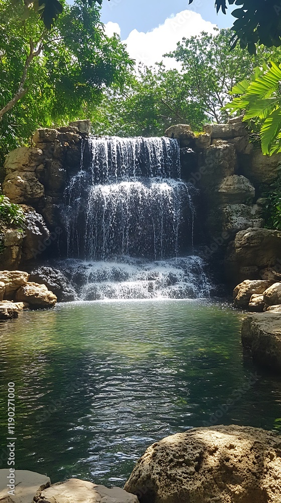 Fototapeta premium waterfall in the forest