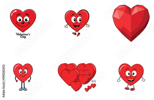 Happy Valentine Bundle - A Colorful, Quirky Art Collection Icons
