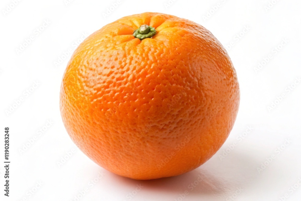 A large orange fruit with a stem on top A large orange fruit with a stem on top