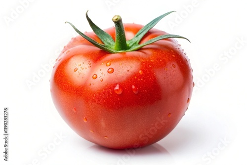 Wallpaper Mural A red tomato with a green stem Torontodigital.ca