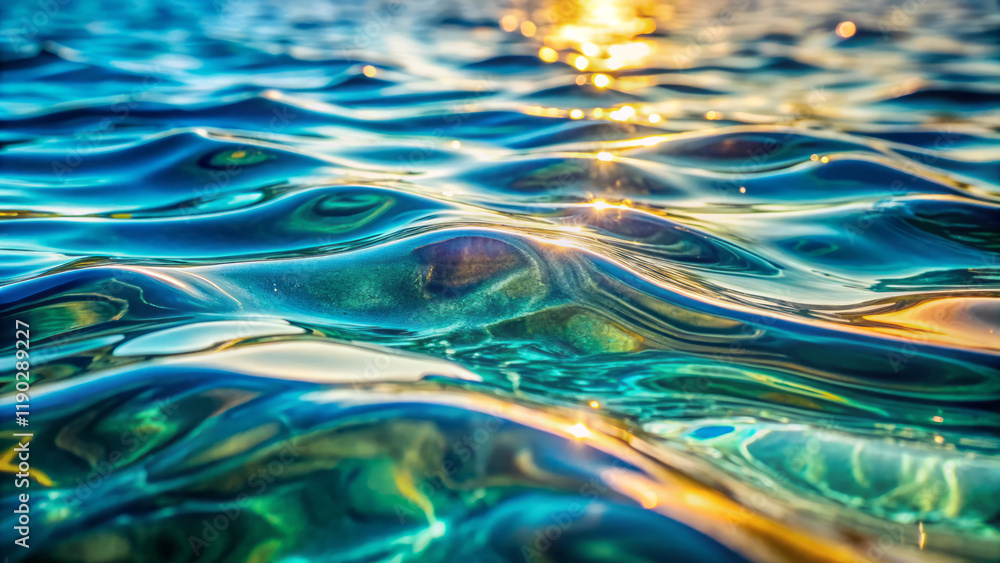 vibrant, high resolution close up of textured water surface with reflections vibrant, high resolution close up of textured water surface with reflections