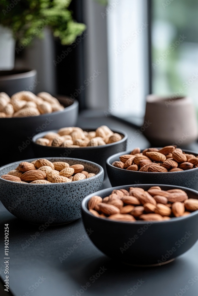 Snack bar with nutty delights Snack bar with nutty delights