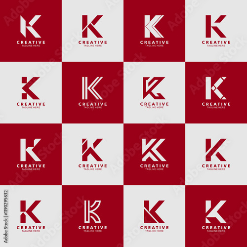 letter k logo vector collection