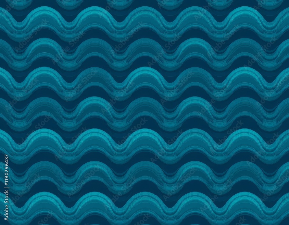 Seamless Teal Wave Pattern: Abstract Wavy Background Texture for Textile, Website, and Graphic Design Projects Seamless Teal Wave Pattern: Abstract Wavy Background Texture for Textile, Website, and Graphic Design Projects