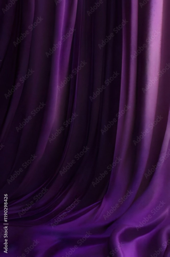 Deep purple fabric with elegant folds and rich texture. Deep purple fabric with elegant folds and rich texture.