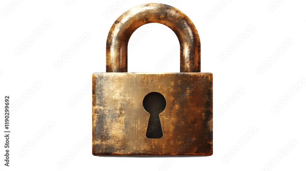 old rusty padlock isolated on white background old rusty padlock isolated on white background