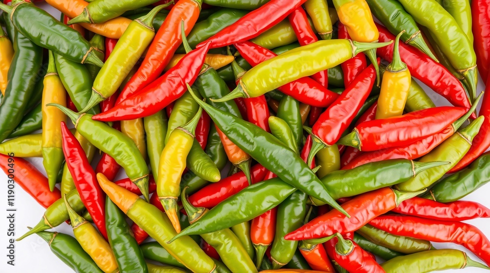 A colorful collection of fresh green and red chili peppers arranged closely together. Perfect for food, spice, and cooking-related themes, showcasing the vibrant colors of fresh chili peppers. A colorful collection of fresh green and red chili peppers arranged closely together. Perfect for food, spice, and cooking-related themes, showcasing the vibrant colors of fresh chili peppers.