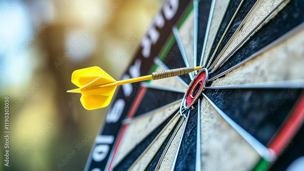 custom made wallpaper toronto digitalMissed Target: Yellow Dart Double Exposure Stock Photo - Abstract Business Failure Concept