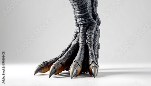 Gigantic Dinosaur Foot Close-Up:  A Powerful and Detailed 3D Render photo