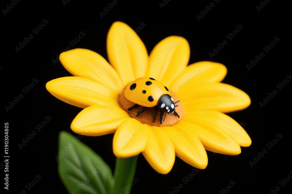 Claymation flower, A vibrant claymation sunflower with a ladybug crawling on it, rendered in high fidelity, perfect for creative projects and nature-themed content. Claymation flower, A vibrant claymation sunflower with a ladybug crawling on it, rendered in high fidelity, perfect for creative projects and nature-themed content.