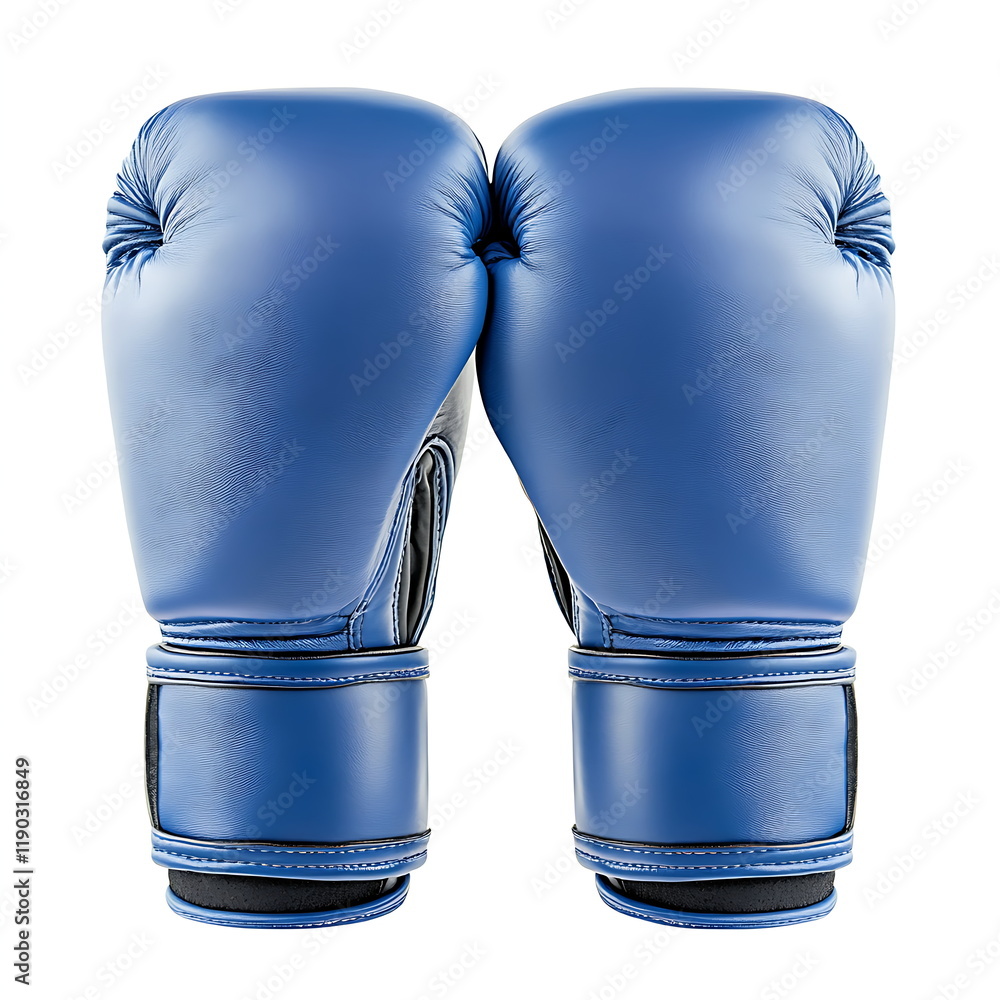 blue boxing gloves isolated on a white background blue boxing gloves isolated on a white background