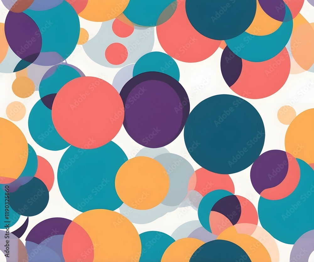 Fototapeta premium Geometric colorful seamless pattern background