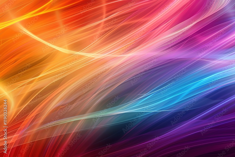 Fototapeta premium modern conceptual color light lines background in elegant