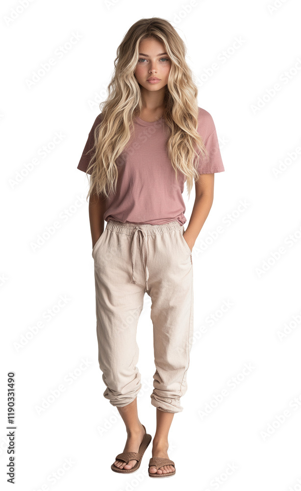 Casual fashion model in stylish outfit. Casual fashion model in stylish outfit.