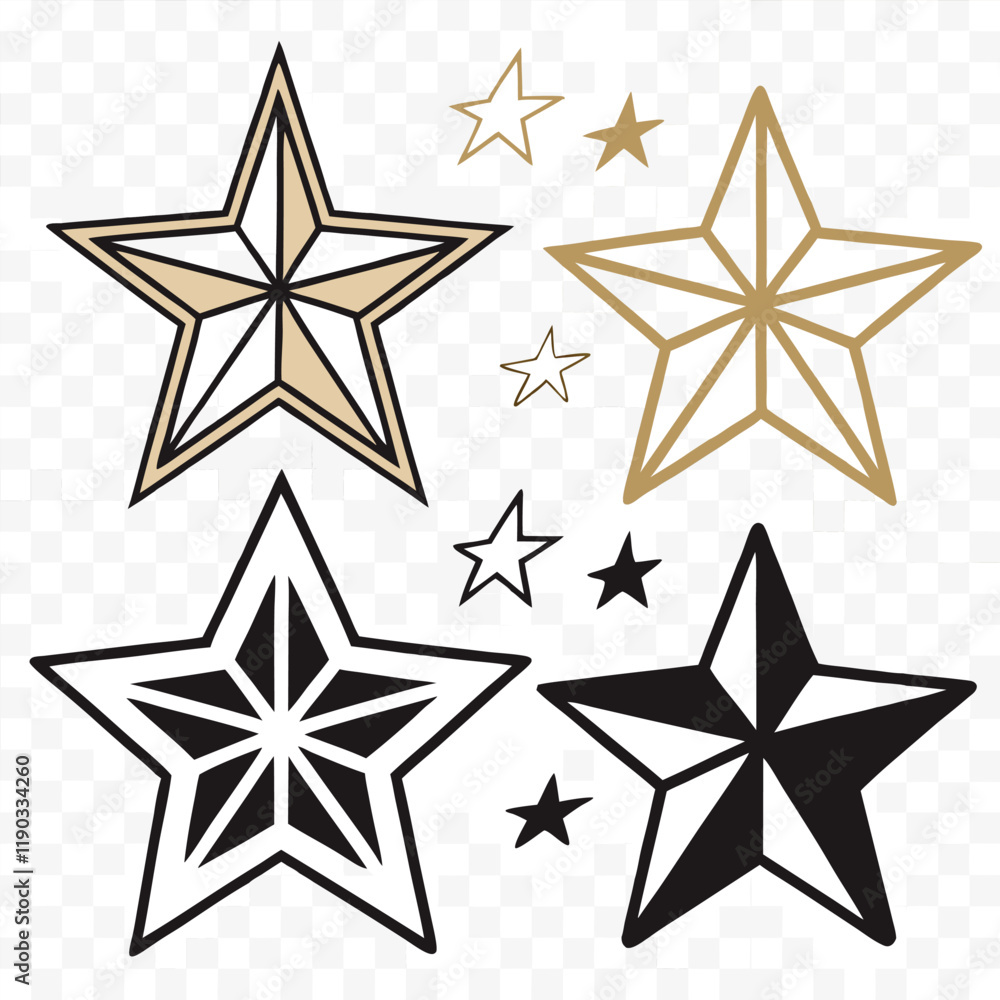a stylish collection of star vector icons eps a stylish collection of star vector icons eps