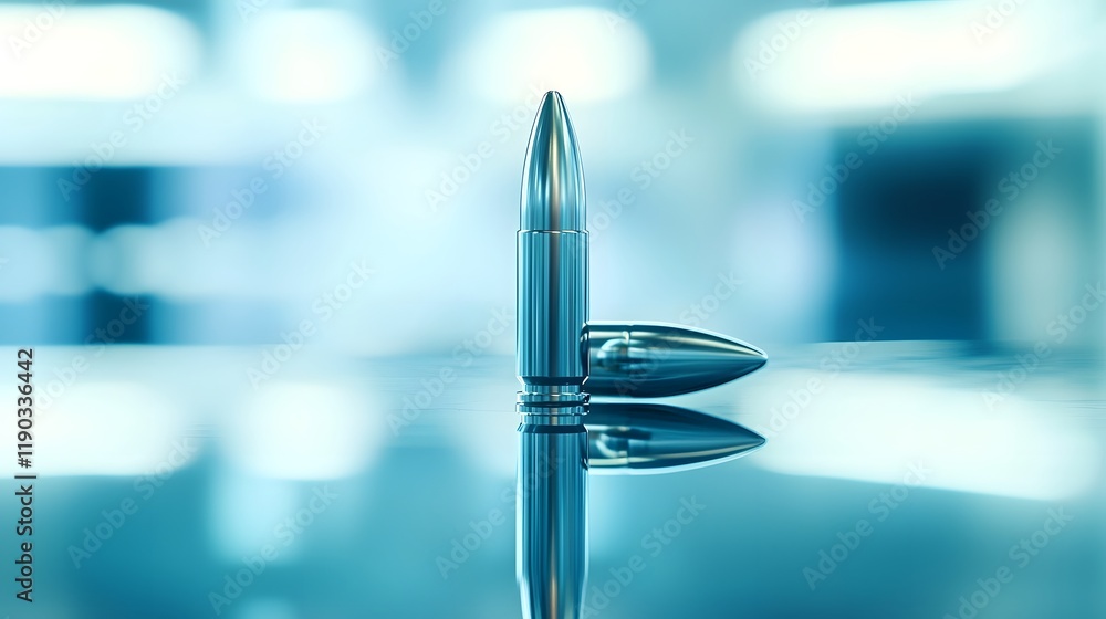 Metallic Bullet on Smooth Glass Reflecting Distant Chaos Metallic Bullet on Smooth Glass Reflecting Distant Chaos