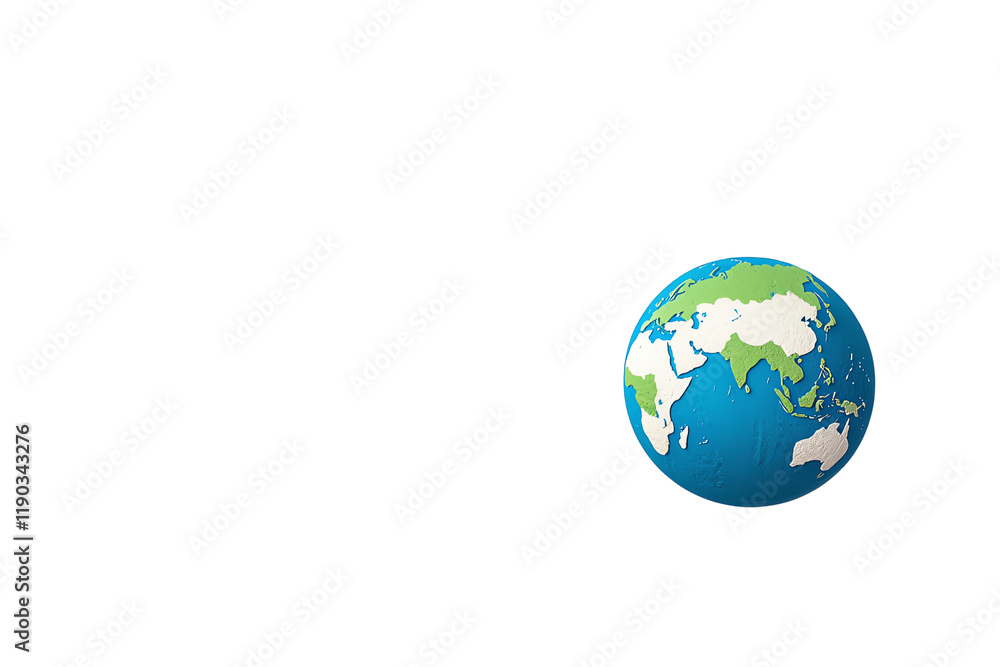 A vibrant globe showcases continents, oceans, and a diverse array of colors representing land and water. A vibrant globe showcases continents, oceans, and a diverse array of colors representing land and water.