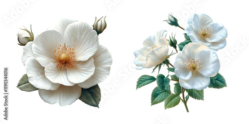flower isolated on white
