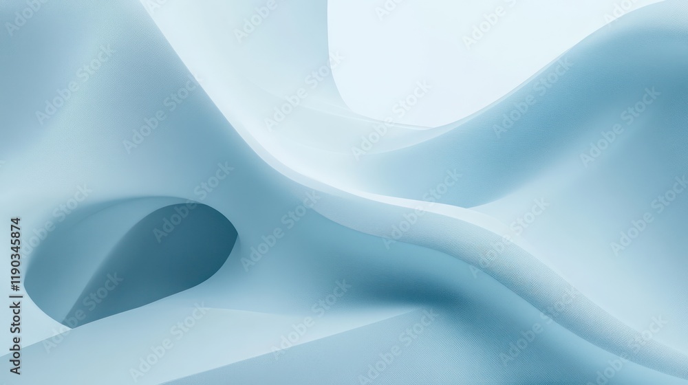Fototapeta premium Light Blue Soft Gradient Background with Smooth Transitions. Abstract Art background