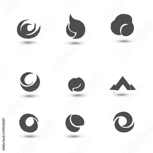 Logo collection, Abstract design concept creative abstract logo collection Logo can be used for icon brand identity finance