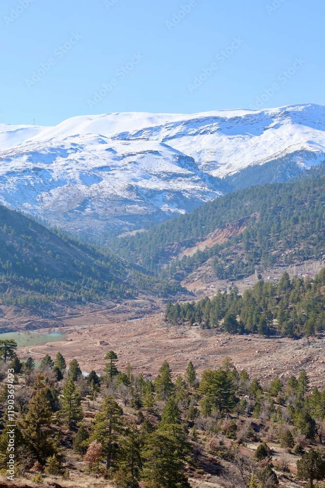 Fototapeta premium Rocky mountain landscape. High quality photo