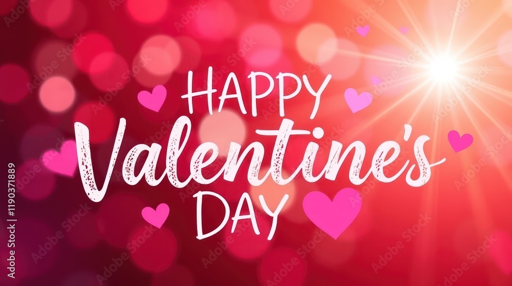 Valentine's Day Heart Card Design with Red and Pink Vector Illustration for Happy Holiday Celebration Valentine's Day Heart Card Design with Red and Pink Vector Illustration for Happy Holiday Celebration