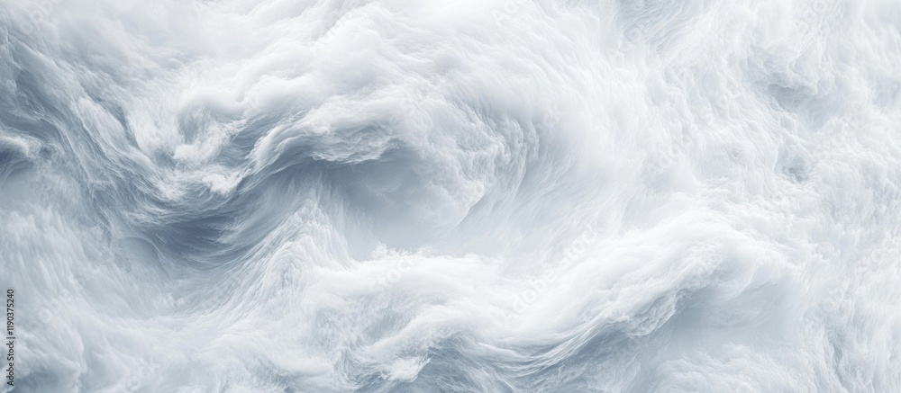 Obraz premium Swirling white and gray cloudscape, abstract texture background.