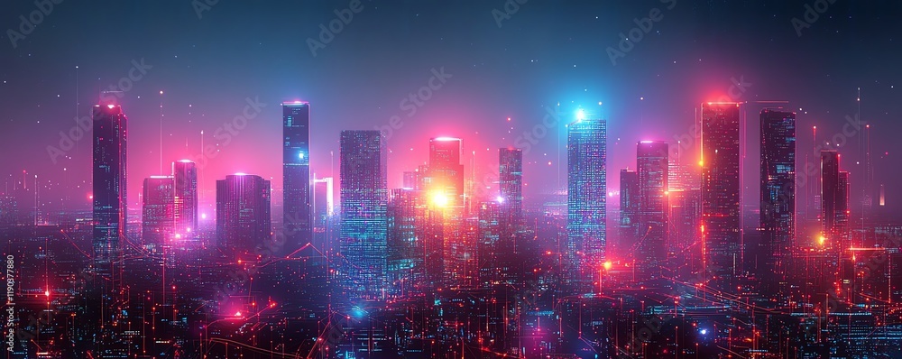 A futuristic smart tech city built on a computing board system, with glowing electronic network connectivity pathways, vibrant cyberpunk aesthetic, ultradetailed A futuristic smart tech city built on a computing board system, with glowing electronic network connectivity pathways, vibrant cyberpunk aesthetic, ultradetailed