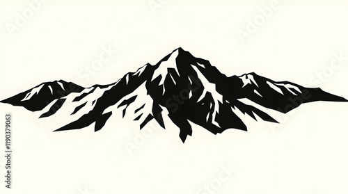  a scenic landscape, featuring a snowy peak, lake, clouds, and a sunset