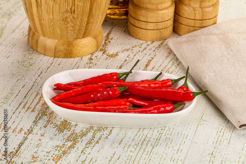 Red hot chili pepper heap