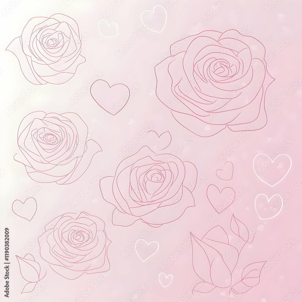 seamless background with roses seamless background with roses