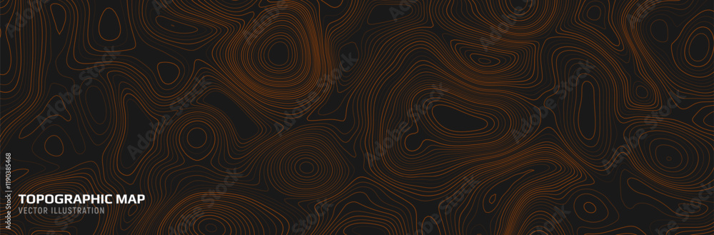 Topographic map. Geographic contour map background with elevation lines. Detailed terrain visualization concept. Vector illustration of landscape elevations and natural relief. Topographic map. Geographic contour map background with elevation lines. Detailed terrain visualization concept. Vector illustration of landscape elevations and natural relief.
