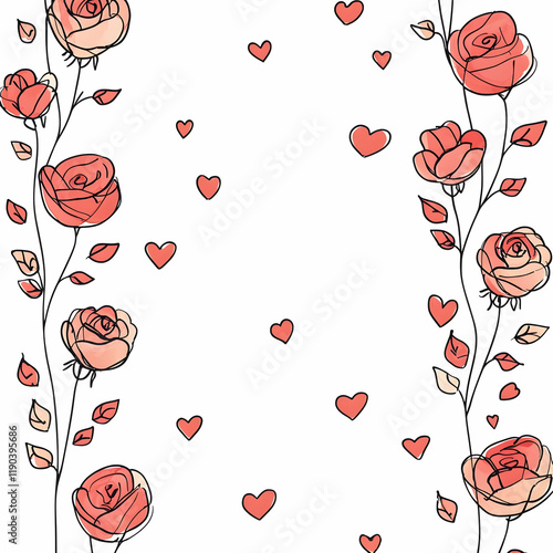 background with roses photo