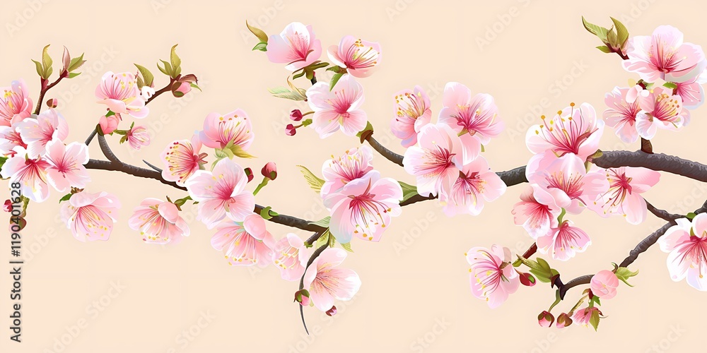 Fototapeta premium pink cherry blossoms