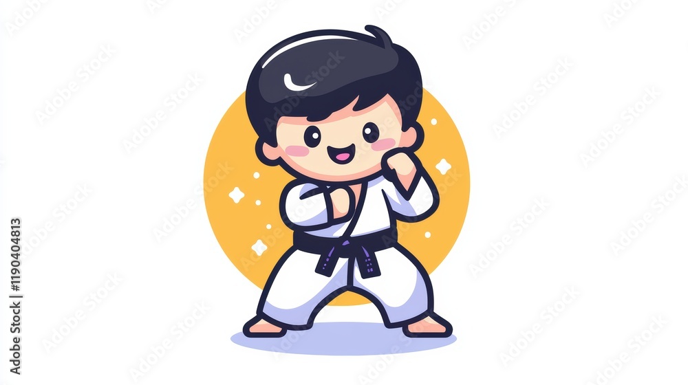 Karate practice action dojo illustration energetic front view martial arts fundamentals Karate practice action dojo illustration energetic front view martial arts fundamentals