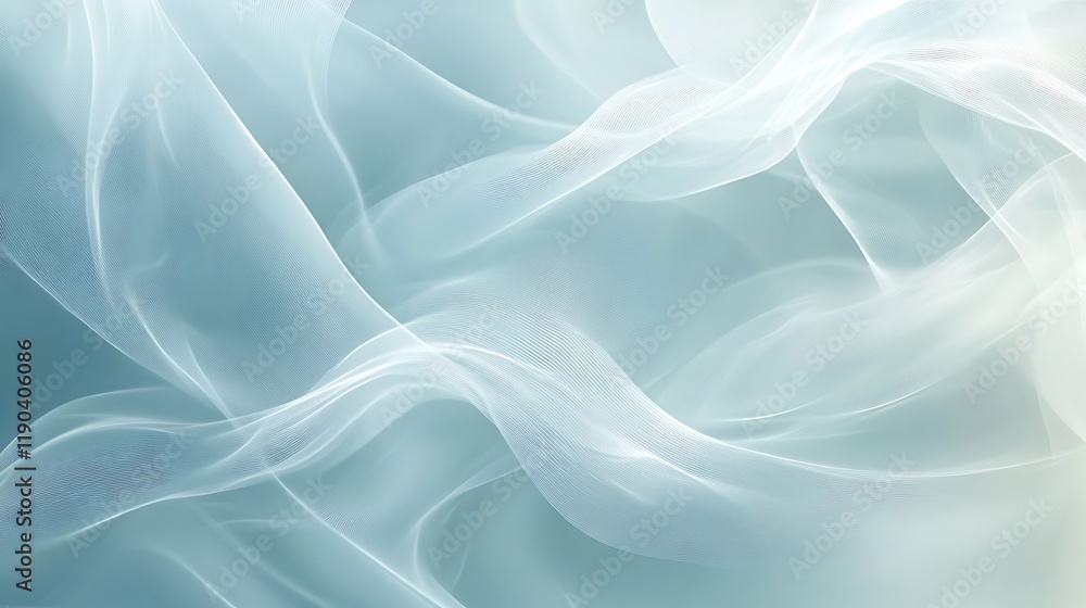 Abstract Teal and White Wave Design Abstract Teal and White Wave Design
