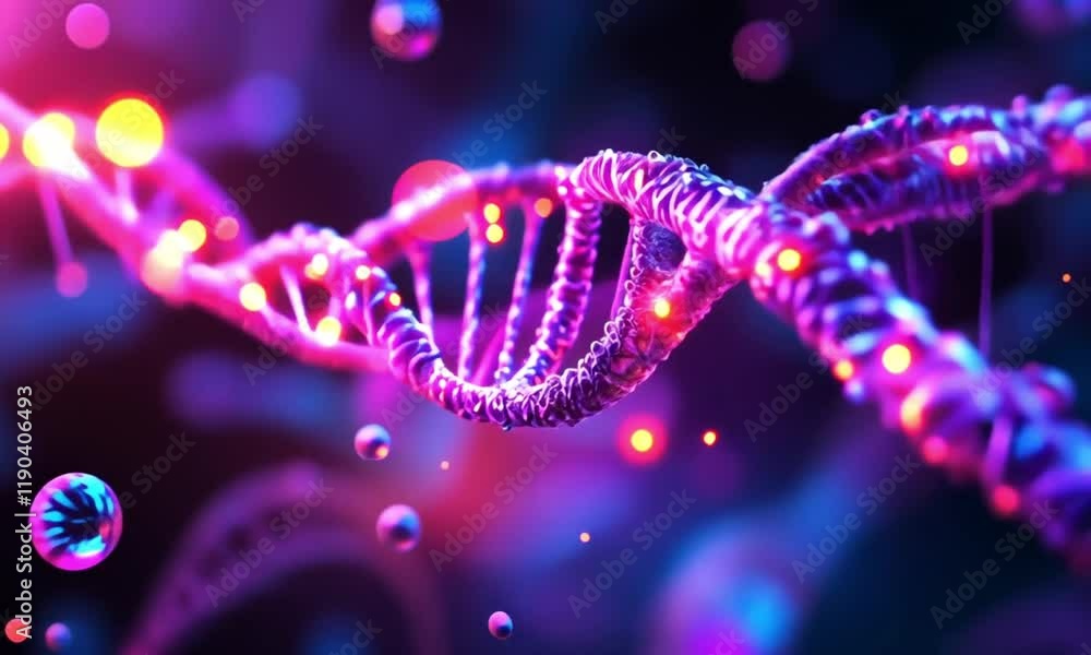 Illuminated DNA Double Helix: A Microscopic Journey into Genetics Illuminated DNA Double Helix: A Microscopic Journey into Genetics