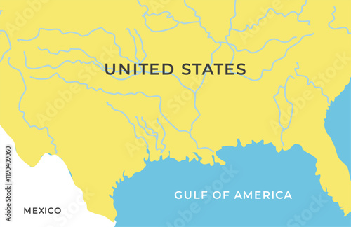 Fotografie GULF of america  illustration