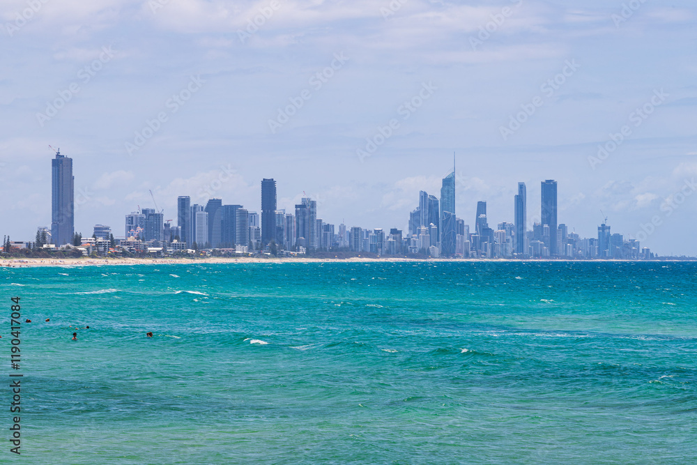 Fototapeta premium Burleigh Heads at the Gold Coast, Queensland, Australia