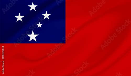 Realistic National Flag of Samoa Free Download Realistic National Flag of Samoa - GFXLoad