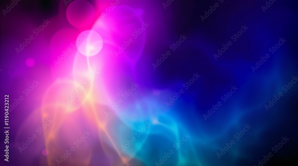 Fototapeta premium Abstract vibrant colors and glowing lights creating stunning visuals