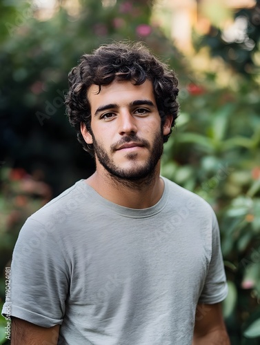 Young Man Portrait  Casual Style  Outdoors  Summer