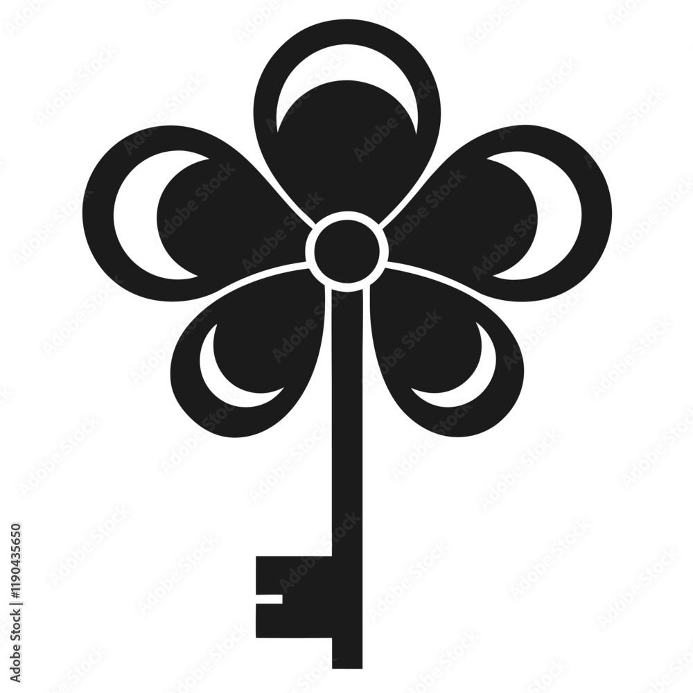 Clover Key Silhouettes Icon, St. Patrick’s Day Silhouette, Lucky Clover Key Clipart, Irish Festival Decoration, Shamrock Key Illustration, Isolated Vector, Flat Design, Holiday Graphic Icon Clover Key Silhouettes Icon, St. Patrick’s Day Silhouette, Lucky Clover Key Clipart, Irish Festival Decoration, Shamrock Key Illustration, Isolated Vector, Flat Design, Holiday Graphic Icon