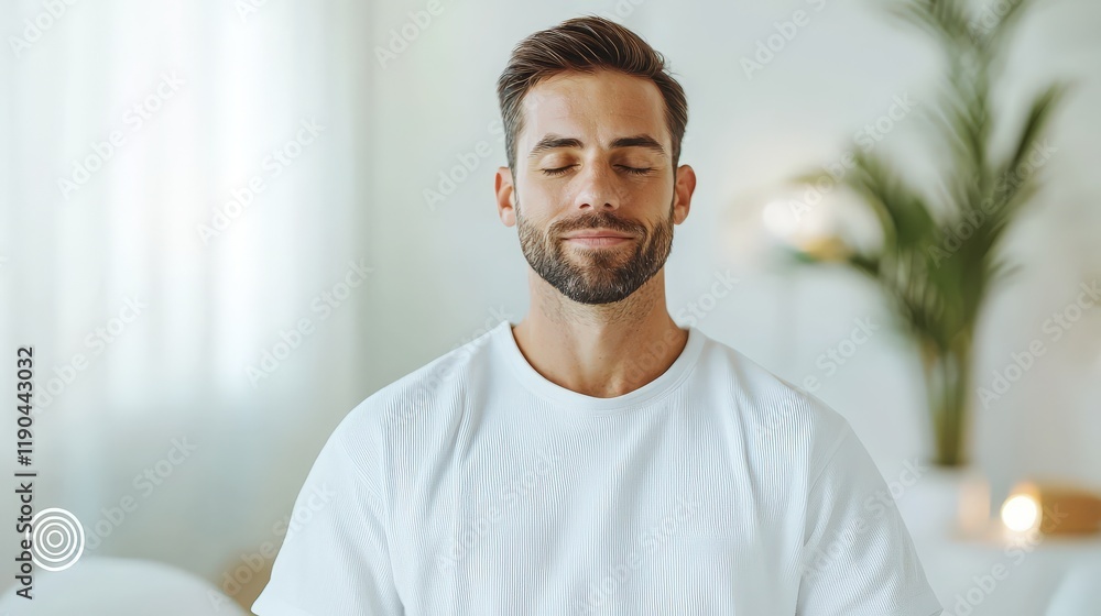 A patient performing self-massage with a handheld massage tool. A patient performing self-massage with a handheld massage tool.