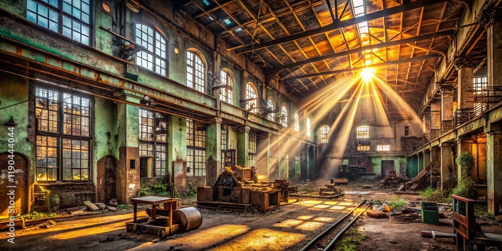 Obraz premium Abandoned Kerbel Factory Interior - Urban Exploration Photography