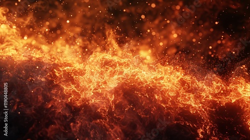 Wallpaper Mural A fire with a lot of smoke and sparks Torontodigital.ca