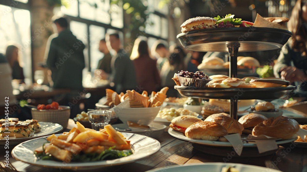 Fototapeta premium A table with a lot of food on it