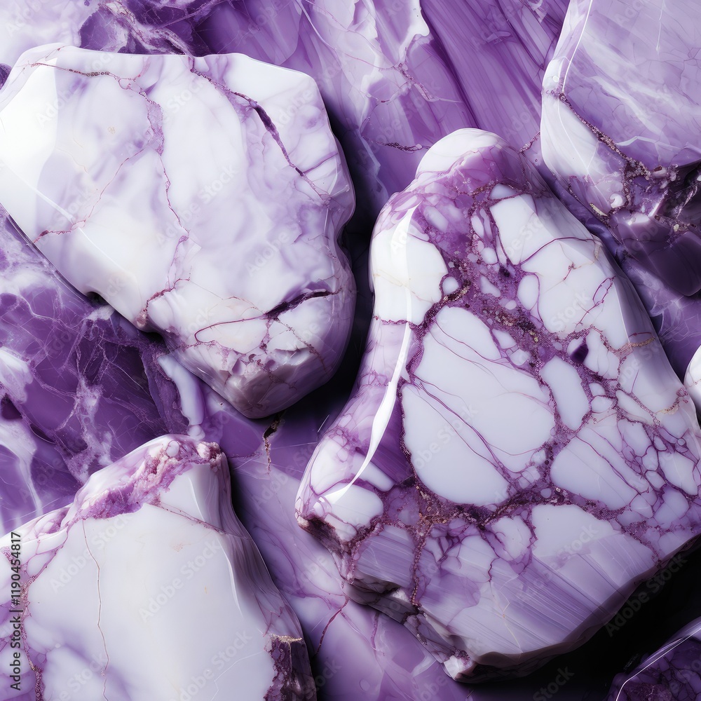 Obraz premium Muted Color Background of White and Dark Purple Marble Texture