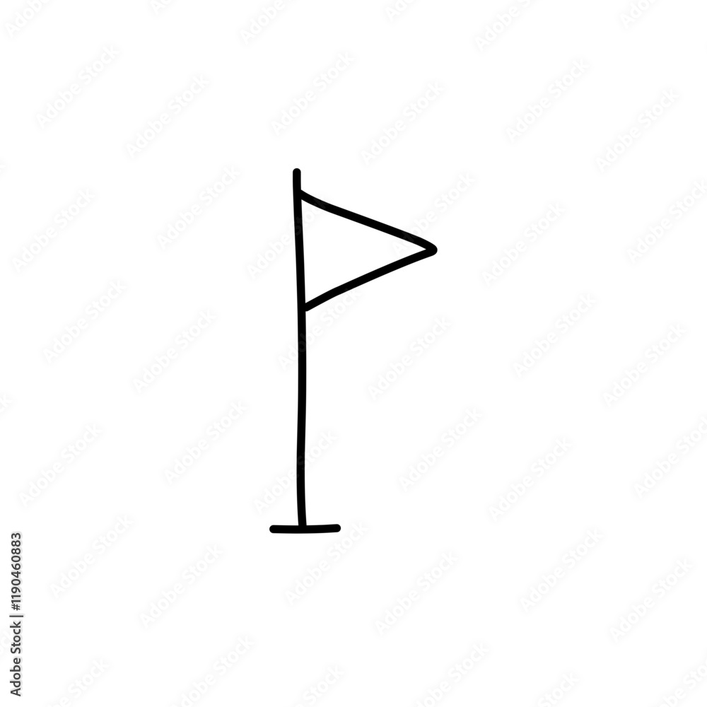 hand drawn flag outline hand drawn flag outline