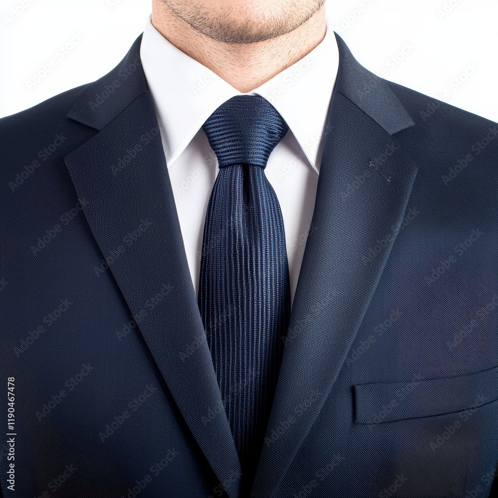 Professional Business Attire With Formal Suit and Necktie Professional Business Attire With Formal Suit and Necktie